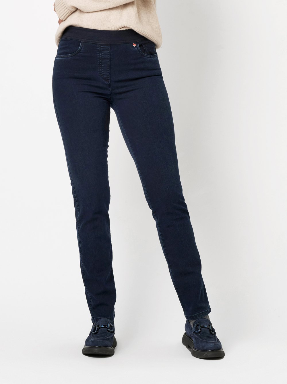 Trousers My Darling dark blue front view Trousers My Darling dark blue front view