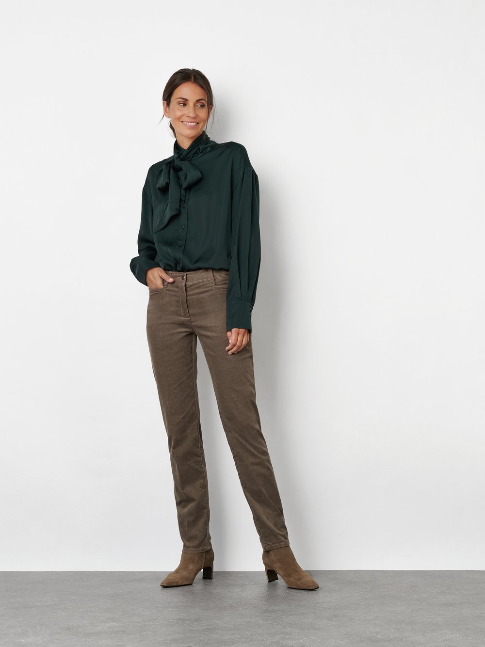 Smarte Cordhose | Style »Jenny Smart« Braun