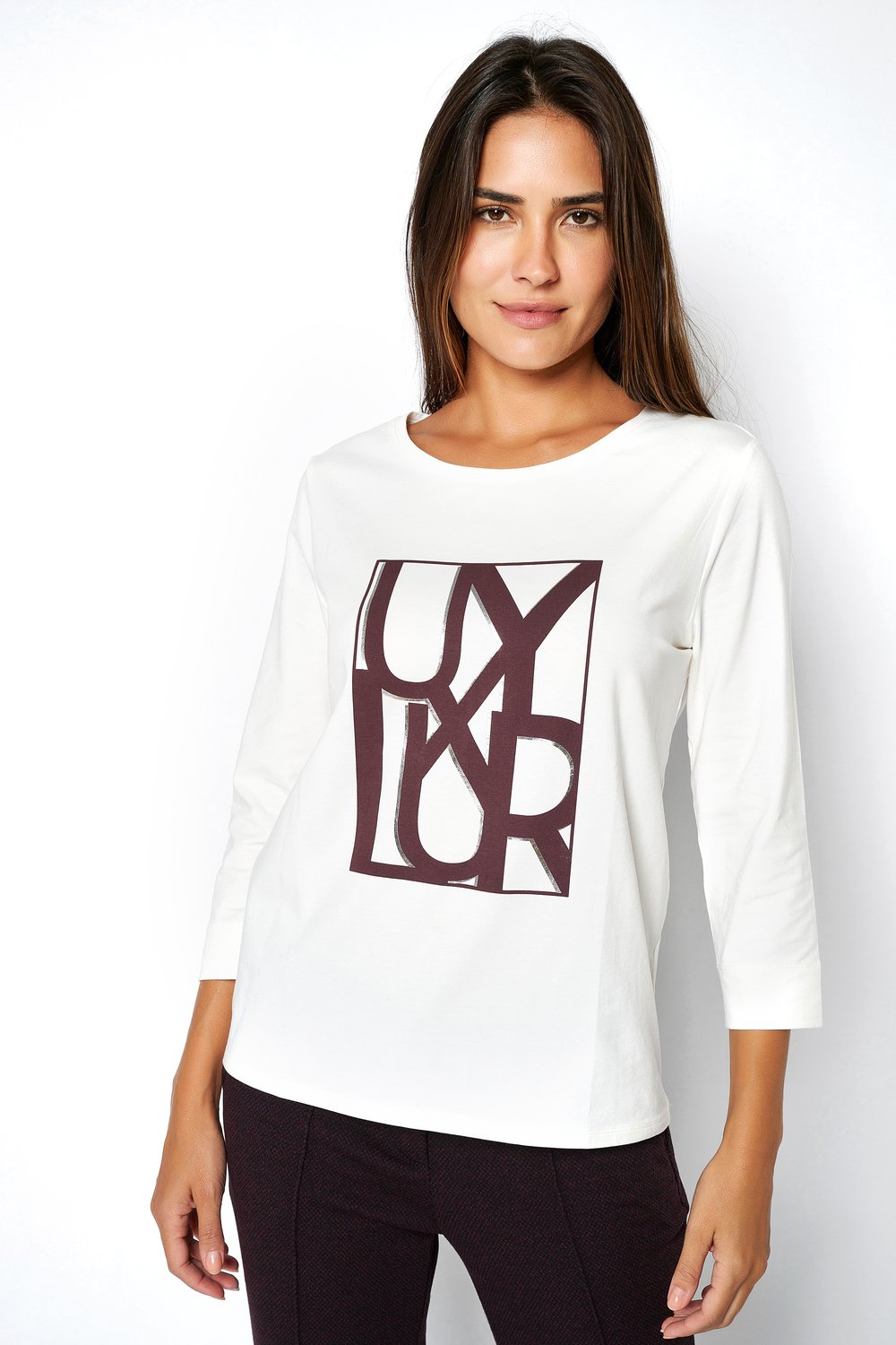 Shirt mit Print | Style »Elvia« white/wine