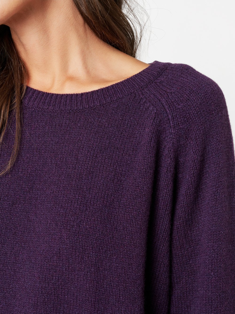 Pullover Giulia dark purple Detailansicht