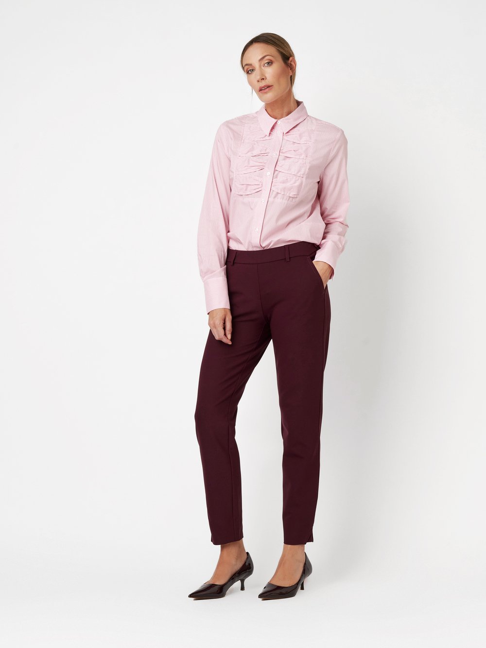 Smarte Businesshose | Style »Jenny« wine