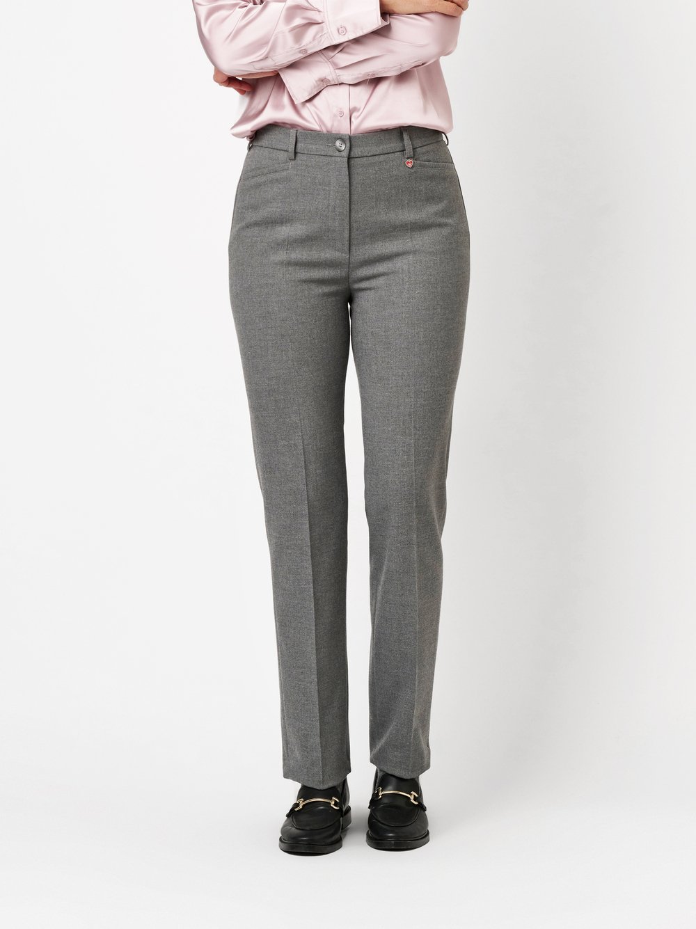 Trousers Steffi grey front view Trousers Steffi grey front view