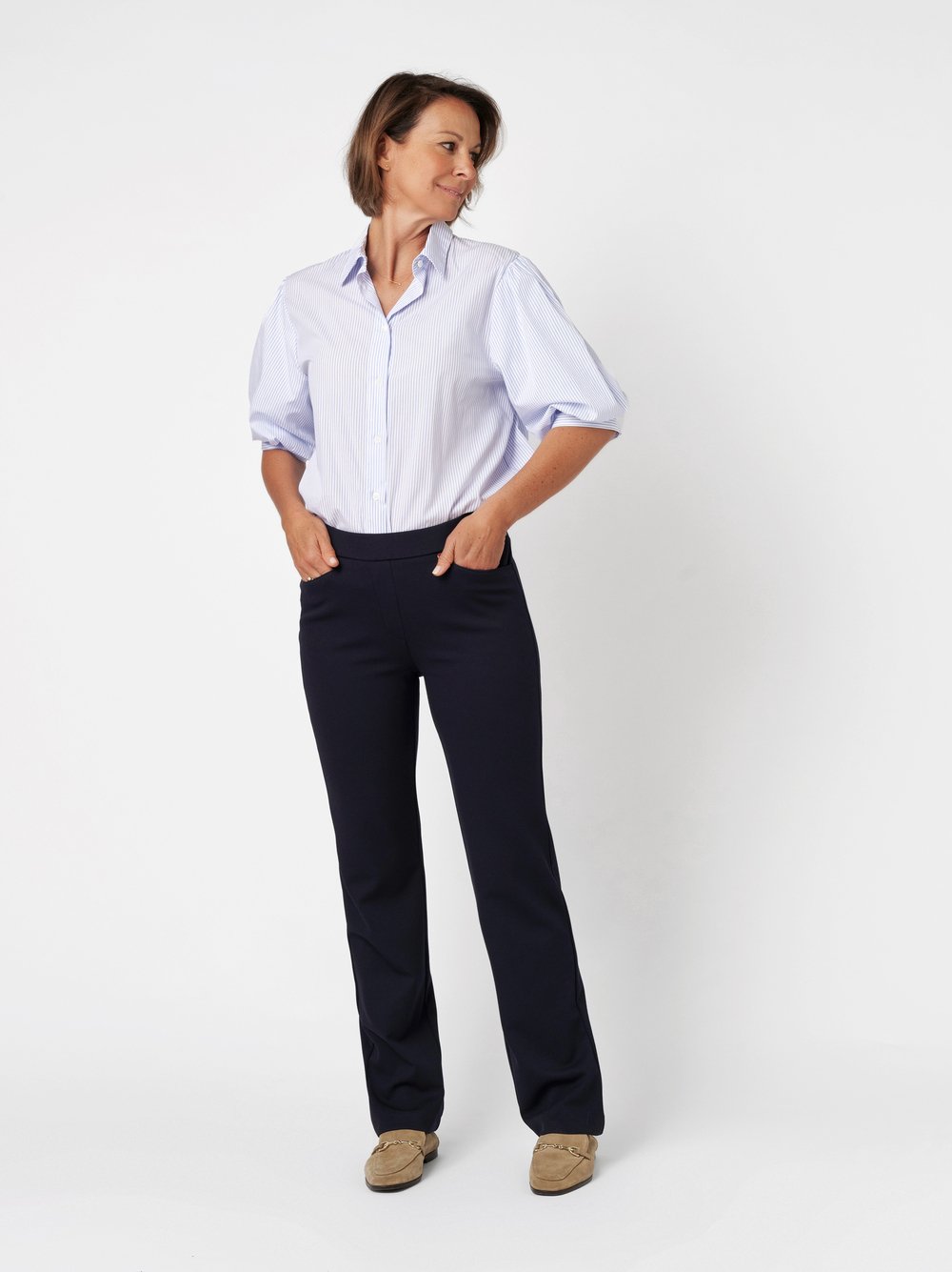 Entspannte Hose | Style »Scarlet« navy
