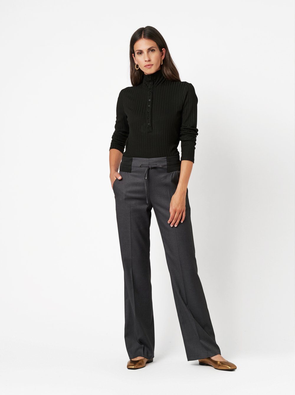 Hose Jenny anthra Outfitansicht Hose Jenny anthra Outfitansicht