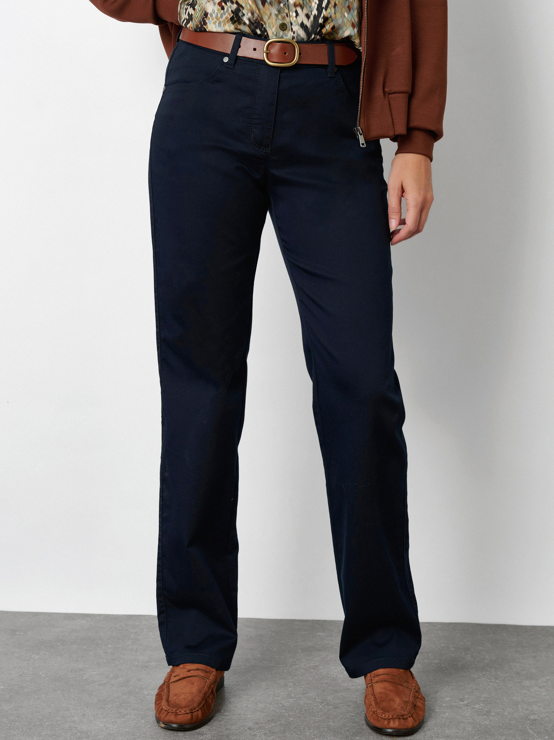 Colourfast trousers | Style »Honey« dark blue