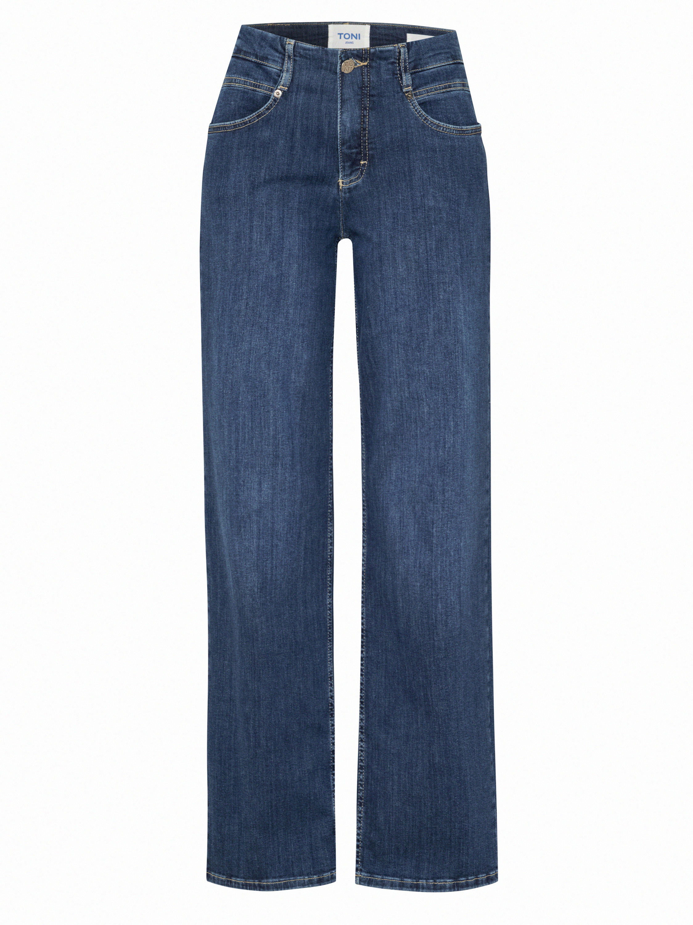 Damenjeans Liv Wide in Dark Blue, wide-Leg Jeans, freigestellte Produktansicht