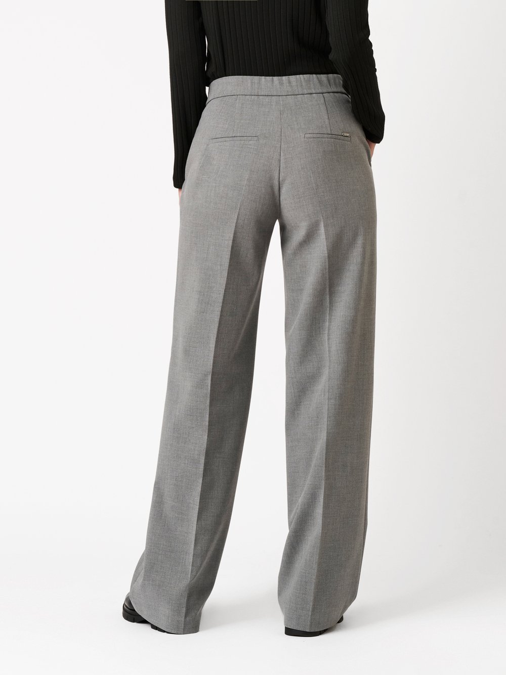 Trousers Luisa grey rear view