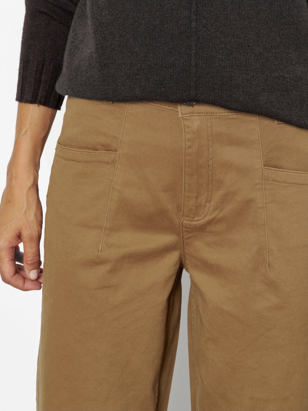 Barrel-Hose mit markanten Fronttaschen | Style »Liv Barrel« Braun