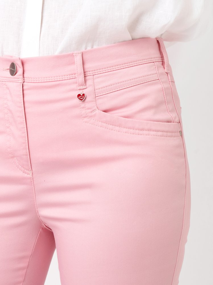 Womens trousers Meine beste Freundin 7/8 in rose, summery 7/8 pants, detail view