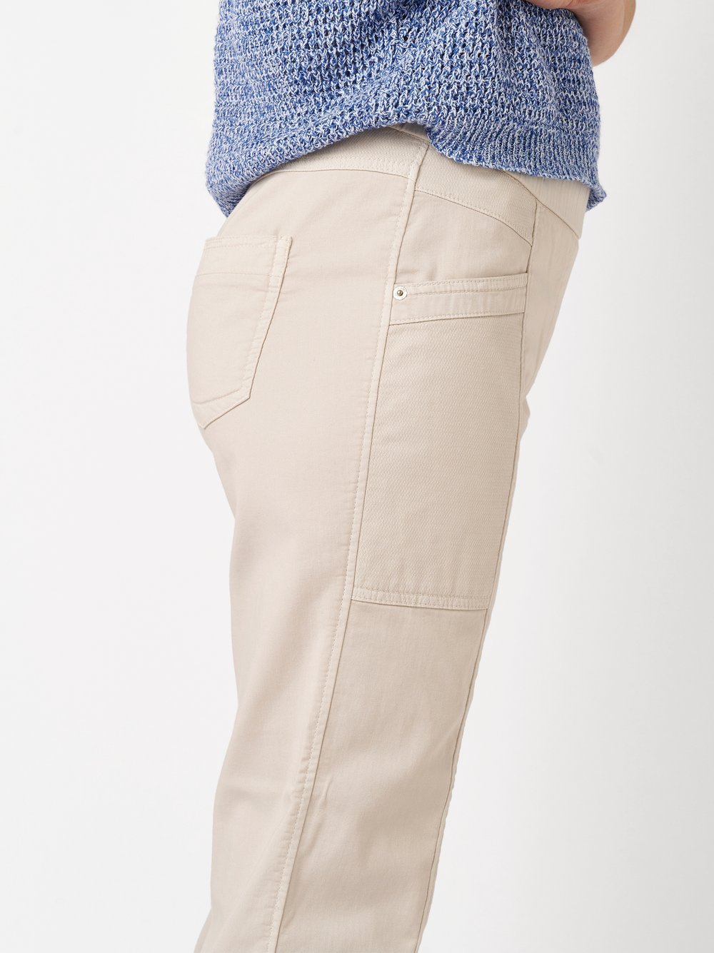 Damenhose Sue 7/8 in sand, Luftige 7/8-Jogpants, Detailansicht