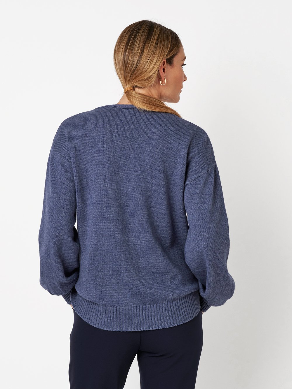 Pullover Ginger blue Rueckansicht Pullover Ginger blue Rueckansicht