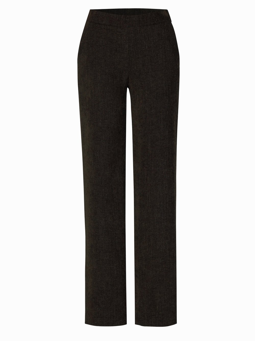 Wide-Leg Hose mit feiner Struktur | Style »Jenny Wide« Dunkelbraun