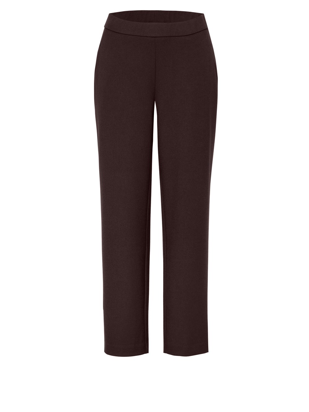 Damenhose Sue 7/8 in Dunkelbraun, Weite 7/8-Hose aus Gabardine, freigestellte Produktansicht