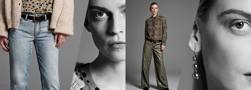 Designers Favorites – ausgewählt mit Stil & Persönlichkeit. Detailreiche TONI-Looks mit Leo-Print, Lederhose und Schmuck – Teaser zu Designers Favorites.