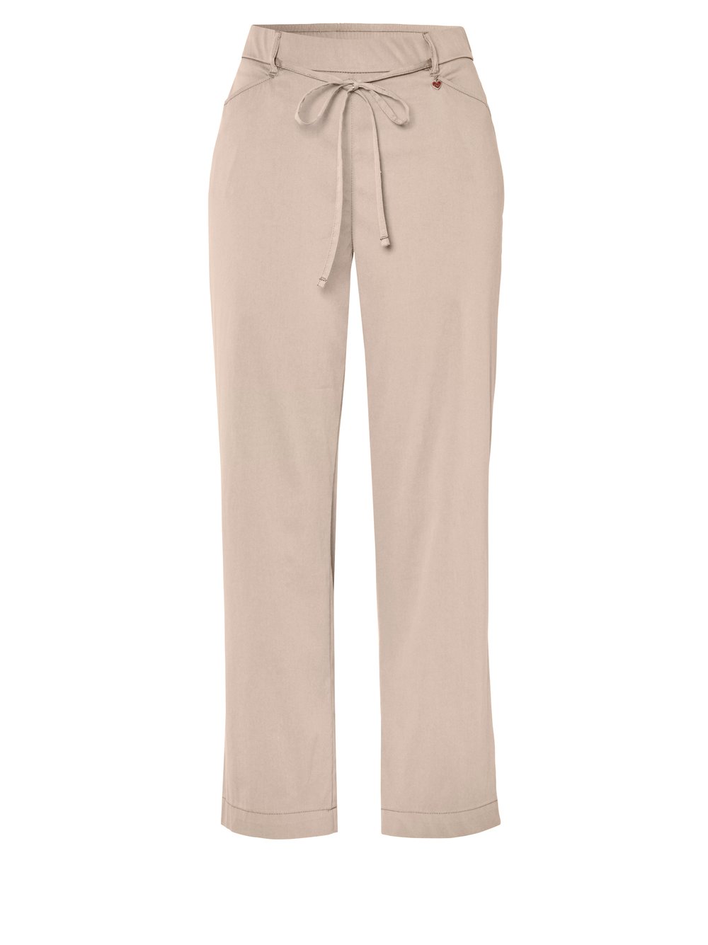 Womens trousers Scarlet Wide 3/4 in light beige, wide-leg trousers in 3/4 length, product view