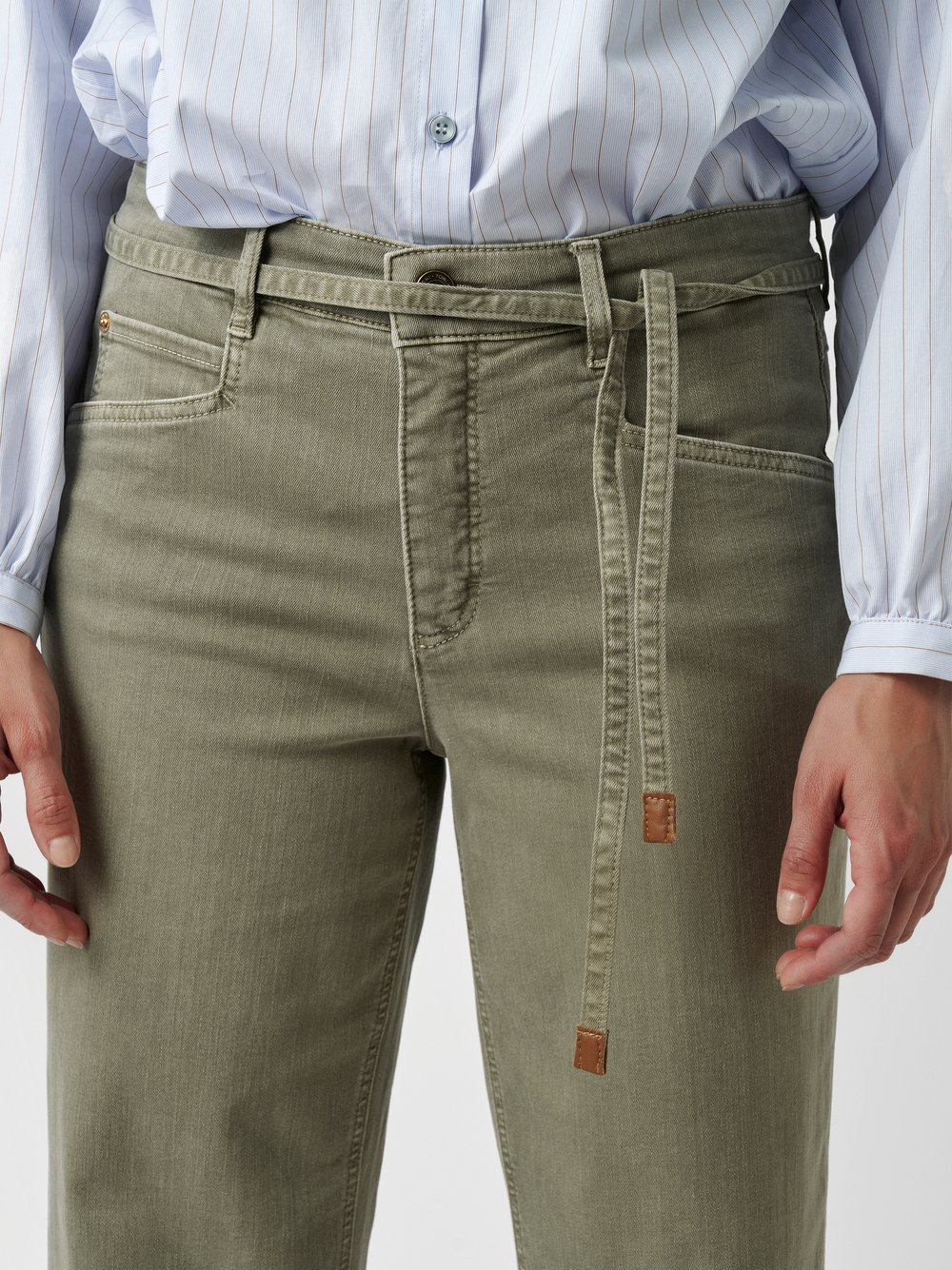 Jeans Liv khaki Detailansicht Jeans Liv khaki Detailansicht