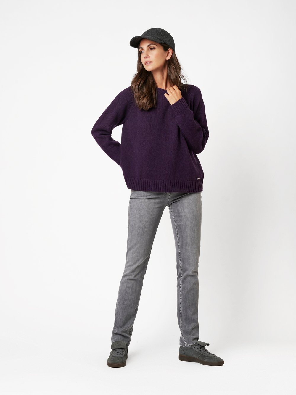 Pullover Giulia dark purple Outfitansicht