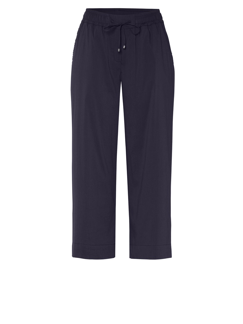 Damenhose Pia 3/4 in dark blue, Legere 3/4-Hose aus leichter Baumwolle, freigestellte Produktansicht