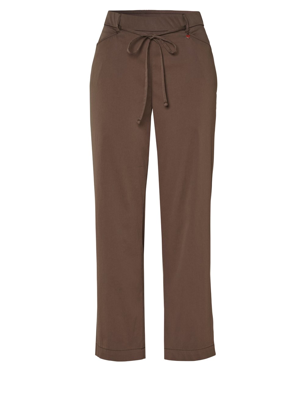 Womens trousers Scarlet Wide 3/4 in dark brown, wide-leg trousers in 3/4 length, product view