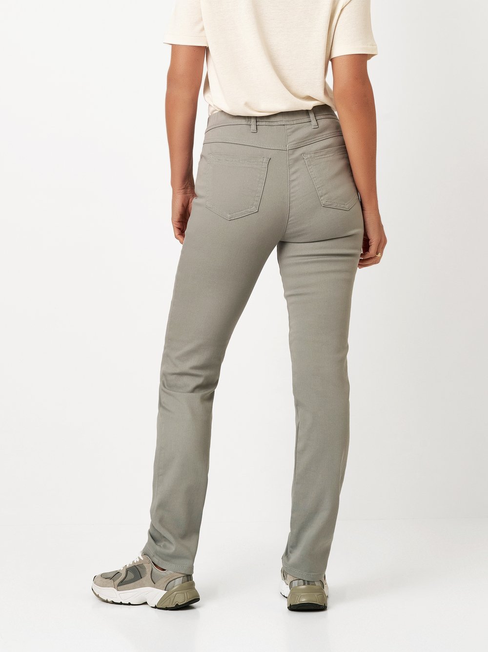Hose Alice light khaki Rueckansicht Hose Alice light khaki Rueckansicht