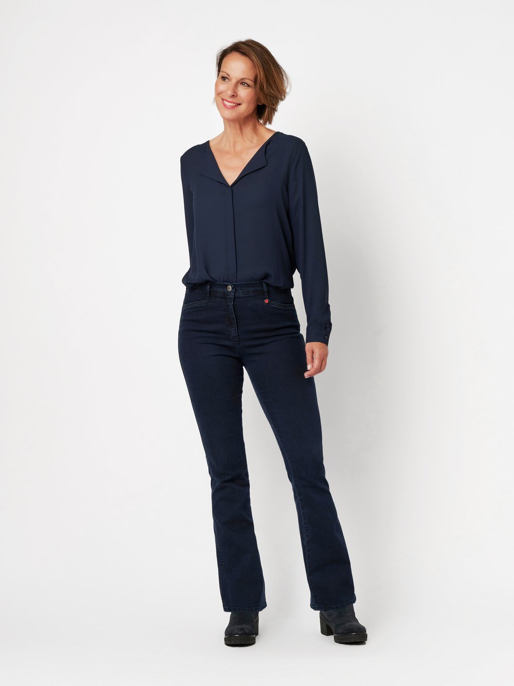 Bootcut-Hose | Style »Meine beste Freundin« dark blue