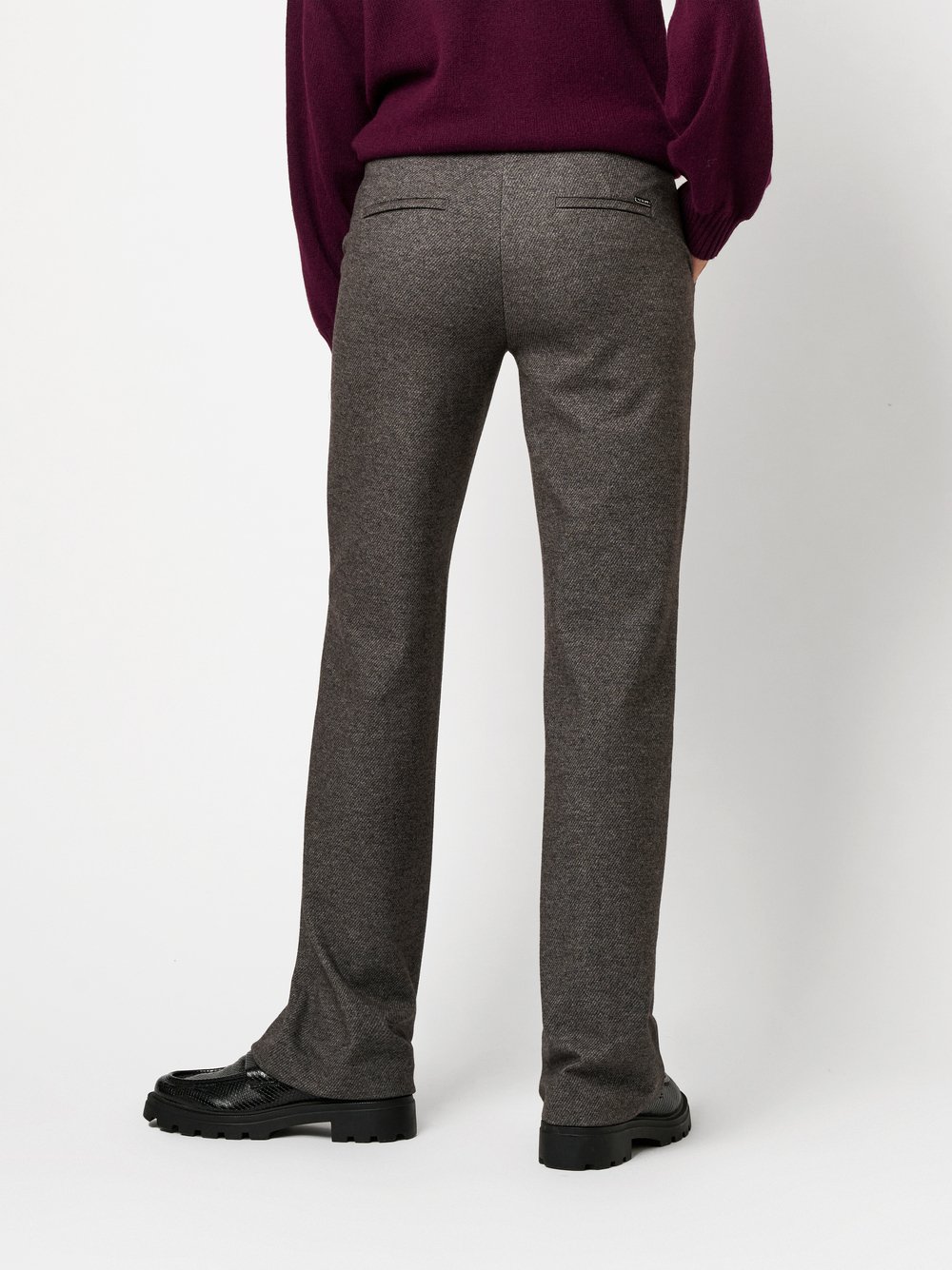 Trousers Jenny grey rear view Trousers Jenny grey rear view