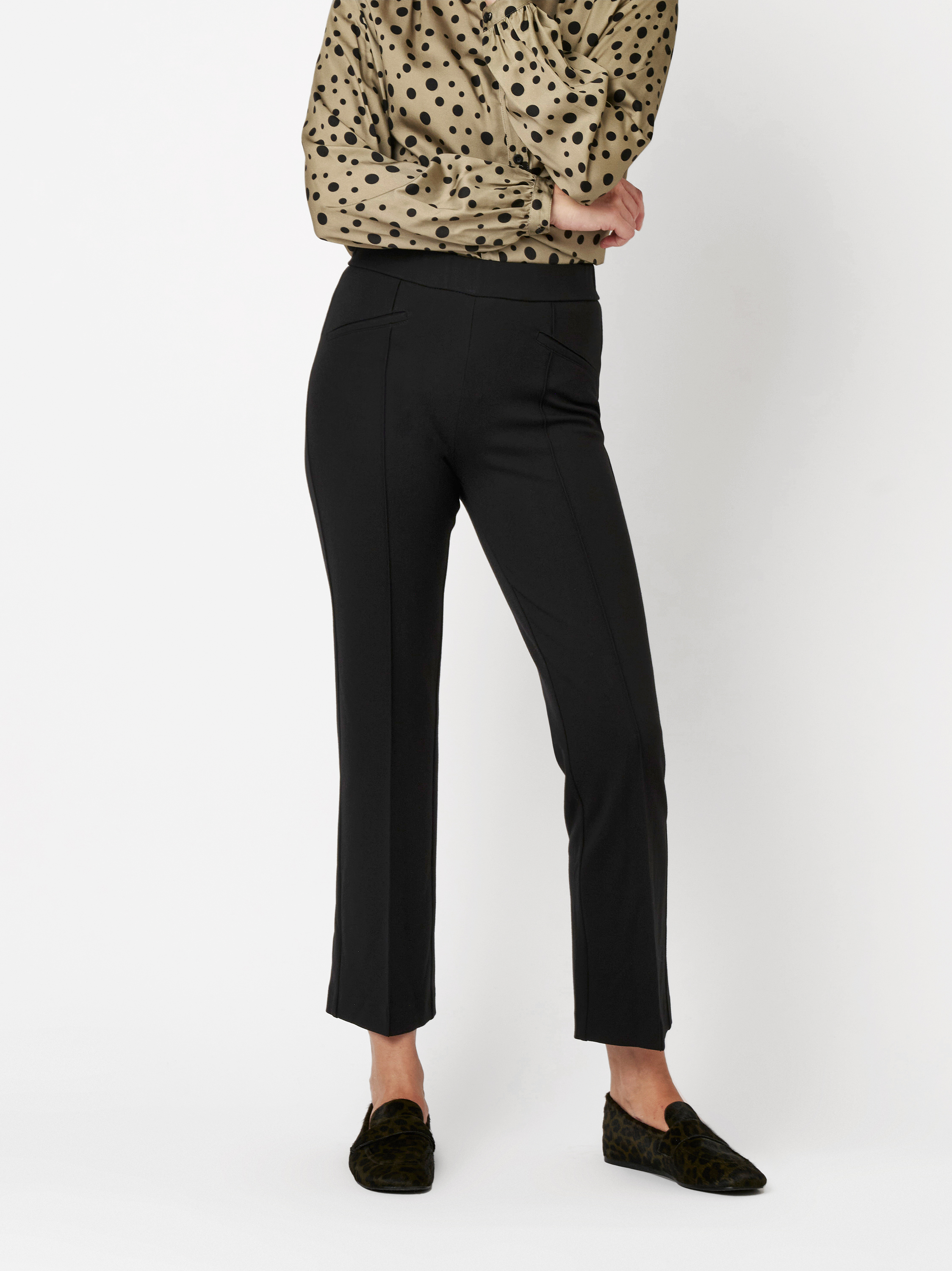 Trousers Jenny black front view