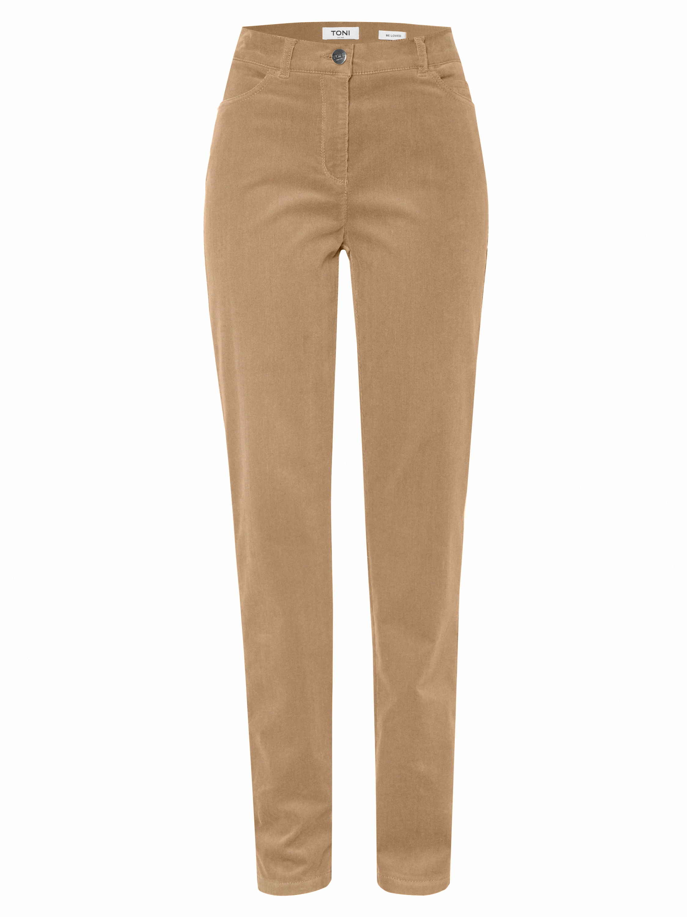 Womens trousers Be Loved in Sand, high-waist corduroy trousers, product view