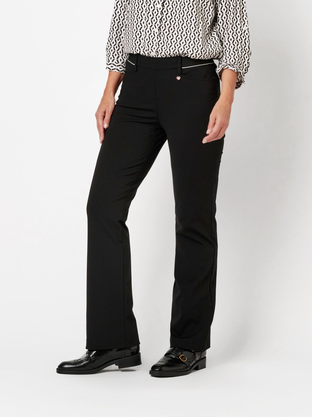 Trousers Alice black front view Trousers Alice black front view