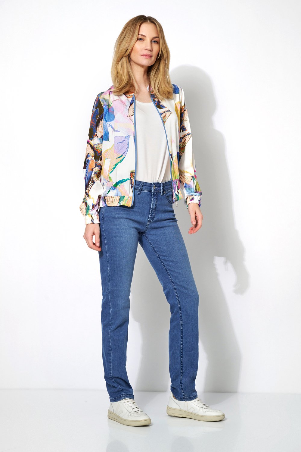 Regular-Fit Jeans | Style »Liv« mid blue used