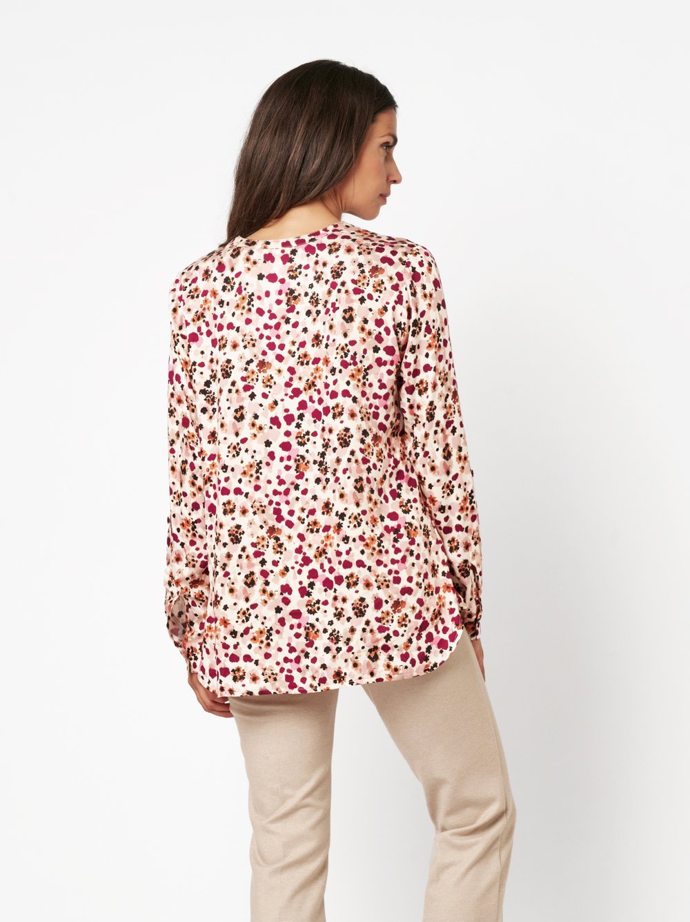 Bluse Bella multicolour rose Rueckansicht