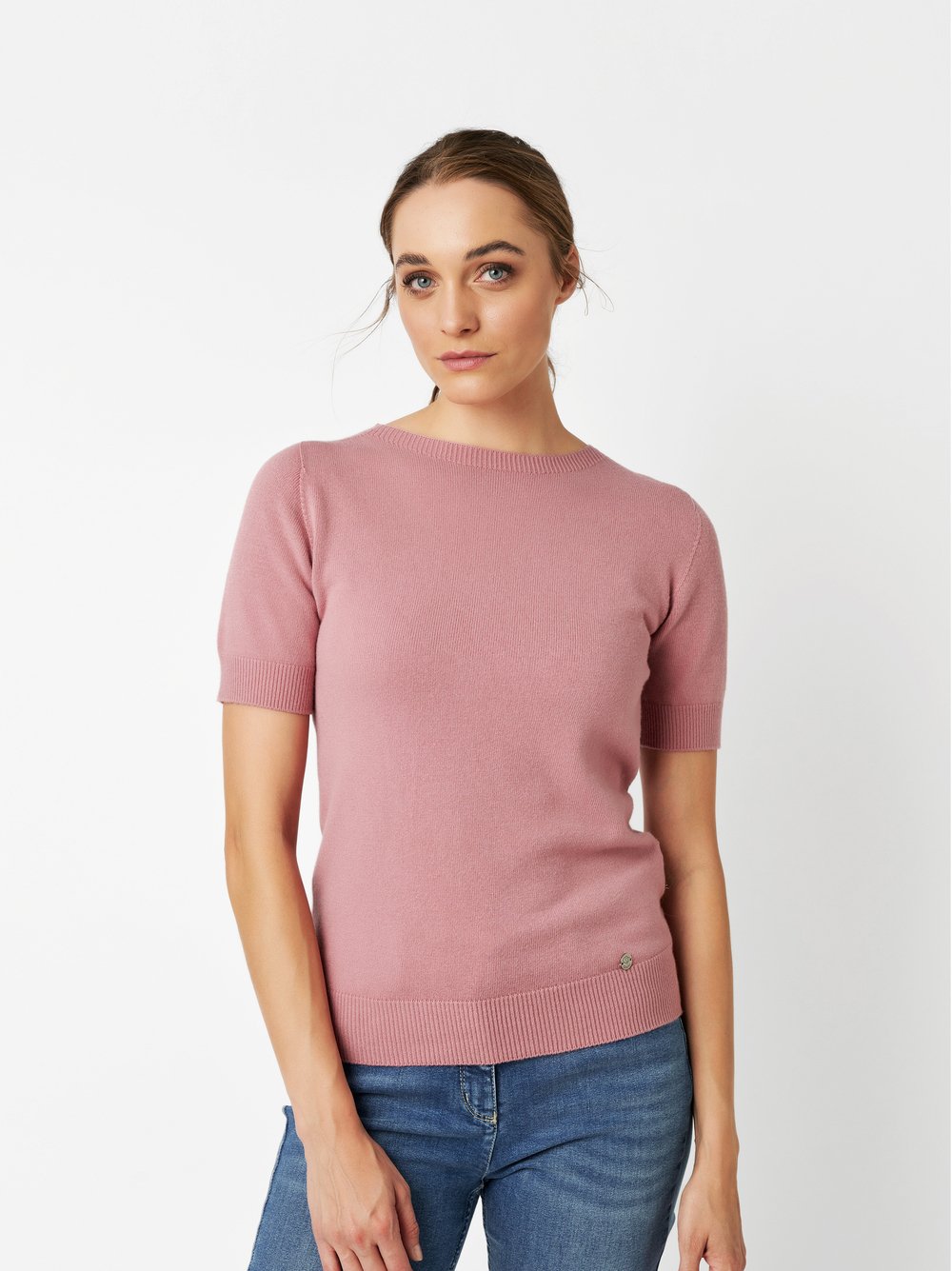 Kurzarm-Pulli für Twinset | Style »Greta« rose