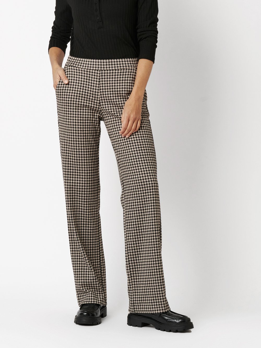 Hose Jenny black/beige Vorderansicht