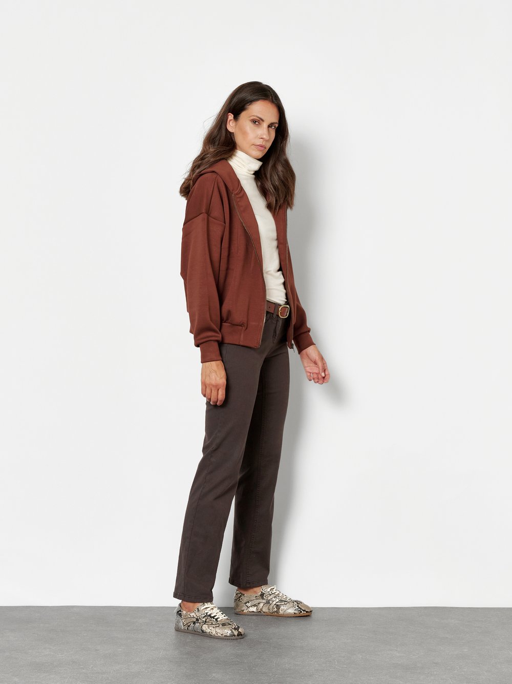 Softe Twillhose mit perfekter Passform | Style »Perfect Shape« Dunkelbraun